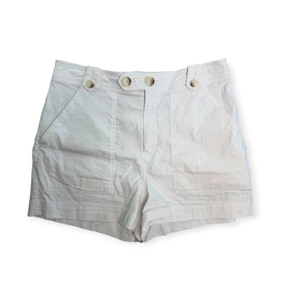 Maeve by Anthropologie Pants - Maeve by Anthropologie White Linen Blend Utility Shorts Size 12 OB1270858